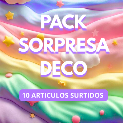 Pack sorpresa Deco 10 artículos