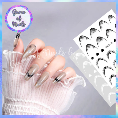 Stickers french corazones