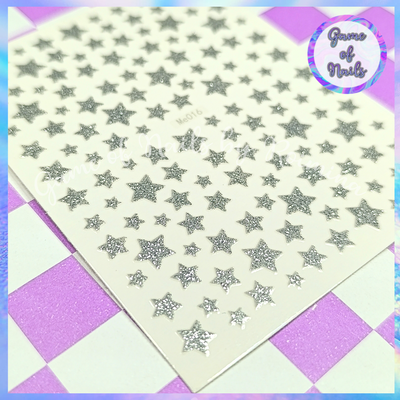 Stickers estrella plata brilli