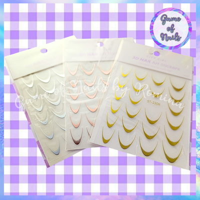 Stickers french metallic