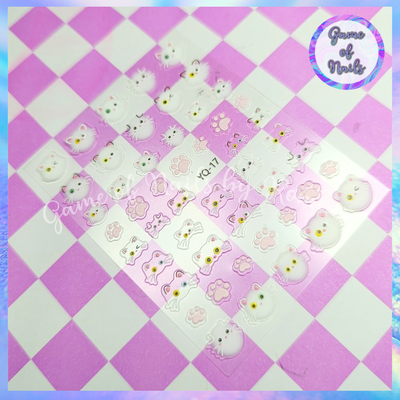 Stickers gatitos con aura