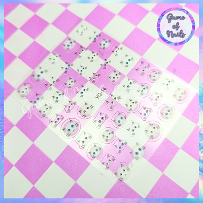 Stickers gatitos con aura