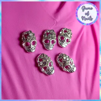 Mini calaveritas con strass x 5