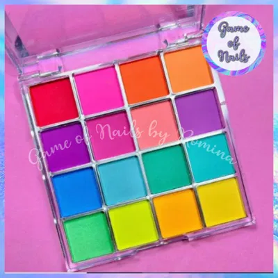 Paleta de pigmentos matte 16 tonos