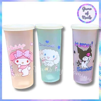 Vasito con tapa Sanrio