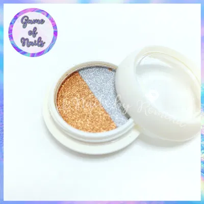Polvo espejo doble plata-bronce
