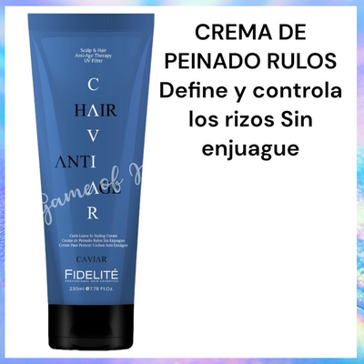 Crema para peinar rulos