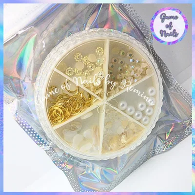 Ruedita metal & nácar