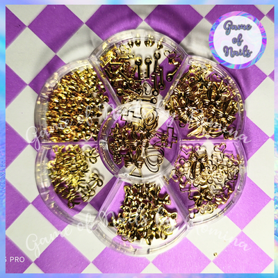 Mini box Deco dorada mix