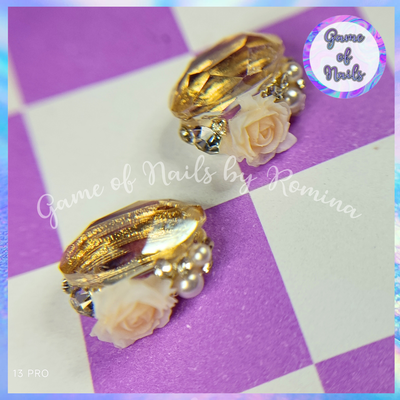 Aplique Rosa ambar x par
