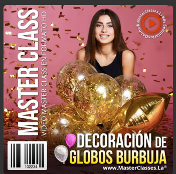 CURSO: Decoración de Globos Burbuja + bonos + 50% OFF