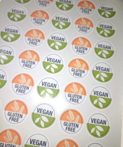Stickers Vegano/ Gluten free