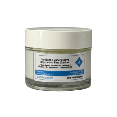 Emulsión reparadora y descongestiva para rosácea y pieles sensibles 