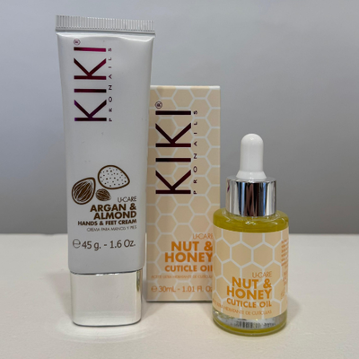 KIT MANOS / crema (ARGAN & ALMOND CREAM) + aceite de cutículas (Nut & Honey Cuticle Oil)