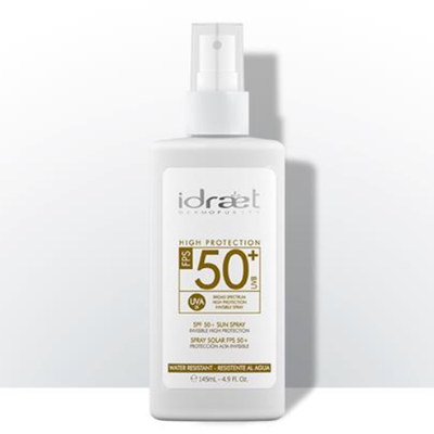 IDRAET Spray Solar SPF50+ Facial y Corporal 145ml