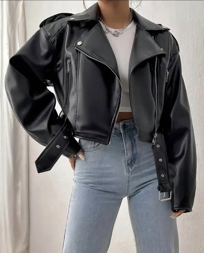 Campera ecocuero Oversize