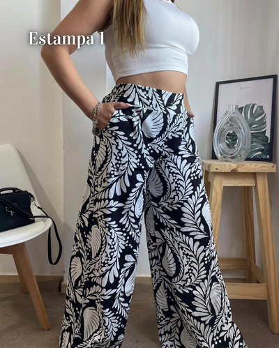 Maxi Palazzo Estampado