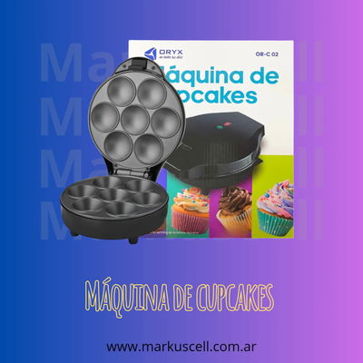 Máquina Para Cupcakes Antiadherente Hasta 7 Unidades 1200w
