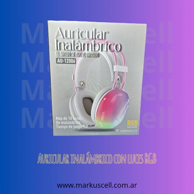 Auriculares inalámbricos con luces RGB