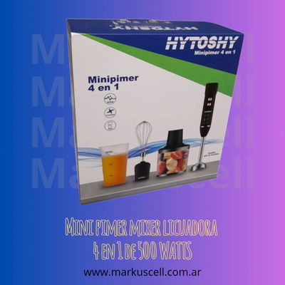 Set Mini Pimer 4 En 1 500w 2 Velocidades