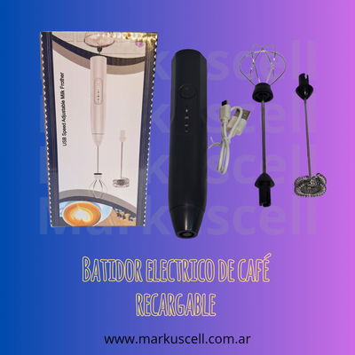 Batidor Eléctrico Usb Espumadora Café Leche Inalámbrico