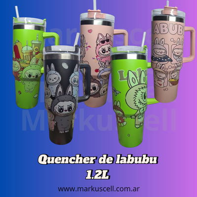 Vaso Labubu Térmico Acero Inoxidable Quencher 1200ml