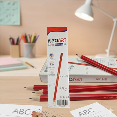 Lápiz De Grafito Negro Hb Neo Art Caja X 12 Unidades