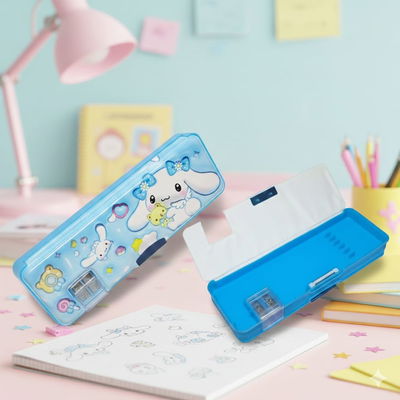 Cartuchera Canopla Cinnamoroll Sanrio Rigida Doble Sacapunta