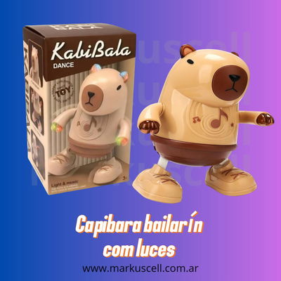 Muñeco Capibara Dance Bailarin Con Música Y Luces A Pilas