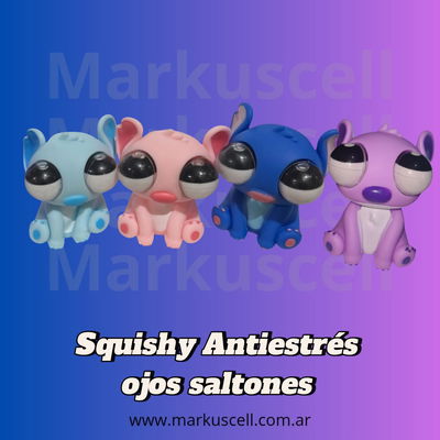 Juguete Antiestrés  Ojos Saltones Squishy Stitch y capibara 