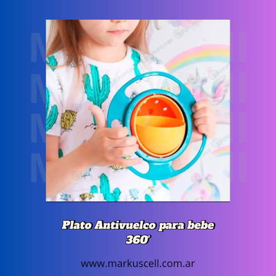 Plato Antivuelco Bebé Giratorio 360° Gyro Bowl