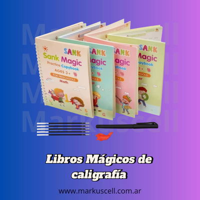 Kit X 4 Cuaderno Mágicos Educativo Con Relieve 