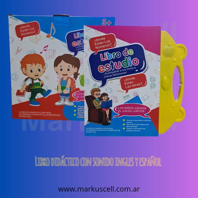 Libro Interactivo Didáctico táctil Con Sonido En Ingles Y Español
