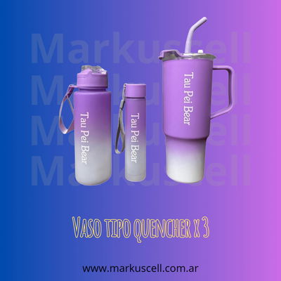Vaso tipo quencher x 3