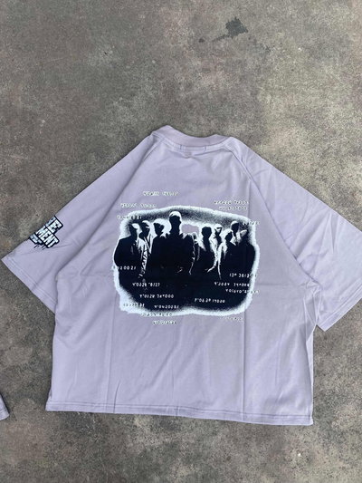  Boxy Fit "Stage" gris alto gramaje