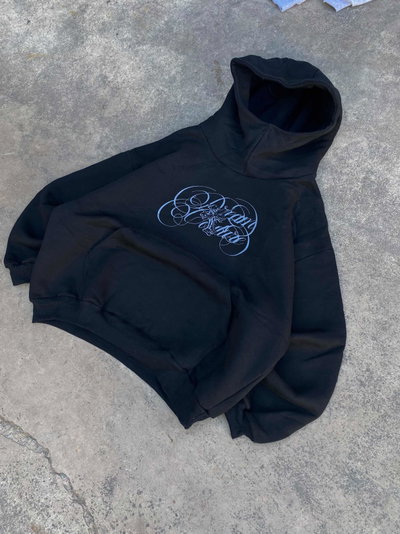 Hoodie Boxy "BS.AS" Black