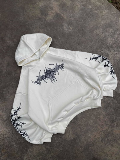 Hoodie "Tribal" White