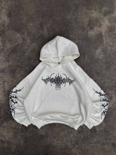 Hoodie "Tribal" White