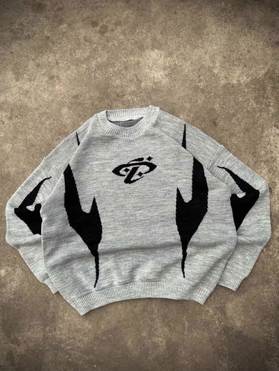 Sweater Oversize "Rock" Gris