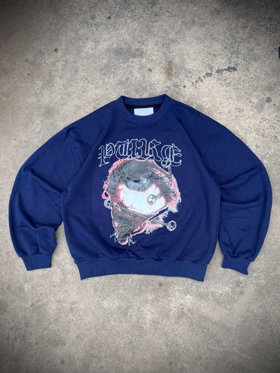 Crewneck "Puré Eye" Azul(Alto Gramaje)
