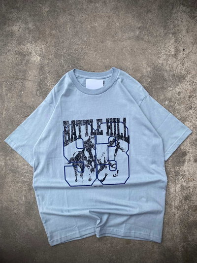 Remera Oversize "93" Gris