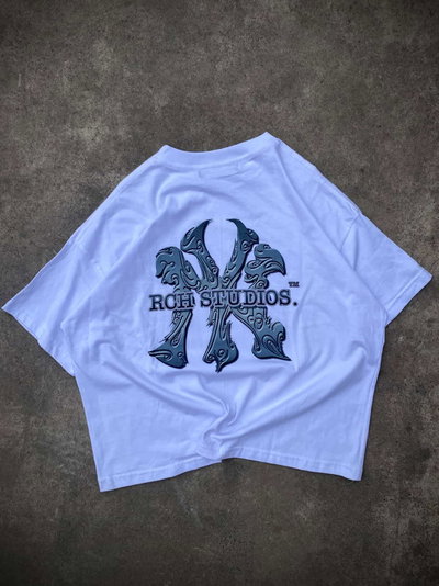 Remera Boxy "NY" Blanca