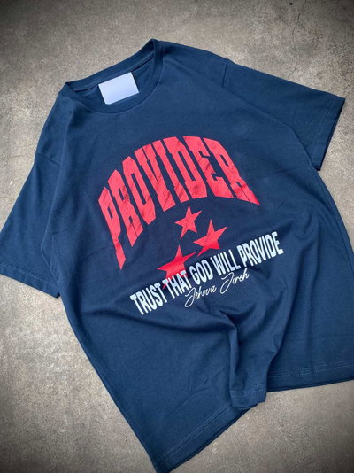 Remera Oversize "Provider" Azul