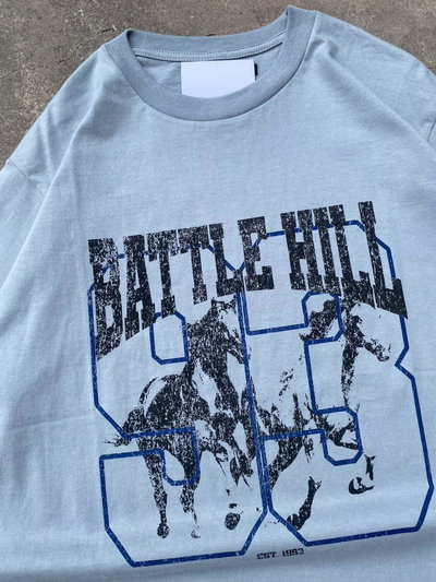 Remera Oversize "93" Gris