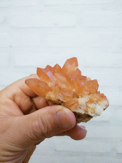 DRUZA CUARZO MANDARINA