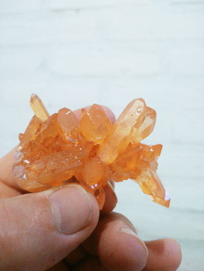 DRUZA CUARZO MANDARINA
