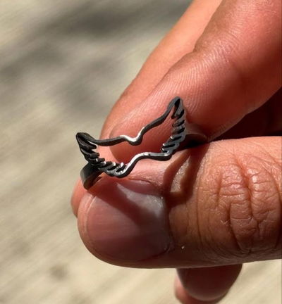 Anillo alas ANGEL (Acero Quirurgico)