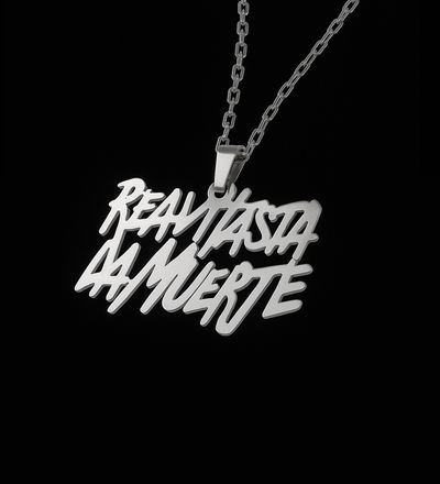 Chain “REAL HASTA LA MUERTE” Anuel (Acero quirúrgico)