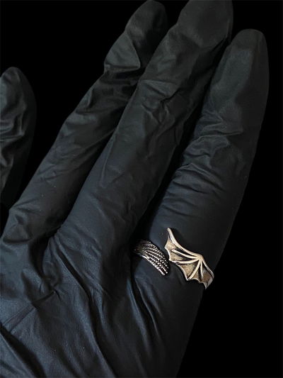 Anillo alas MD (Baño de plata)