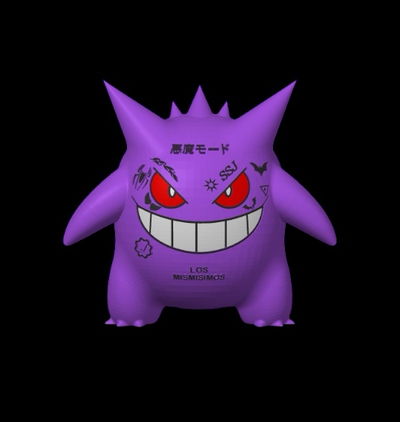 Gengar 3D replica (8cm)